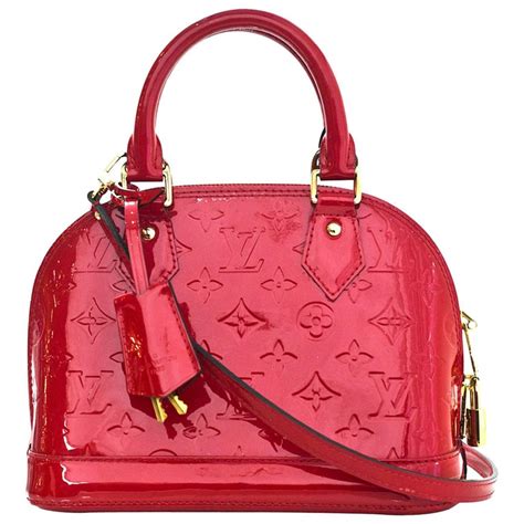 lv red patent bag|Red Handbags .